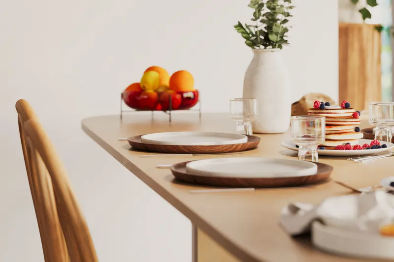 Kopparbo Matbord 240 cm - Ljust vitlaserat ekträ - Möbler - Bord & matgrupper - Matbord & köksbord