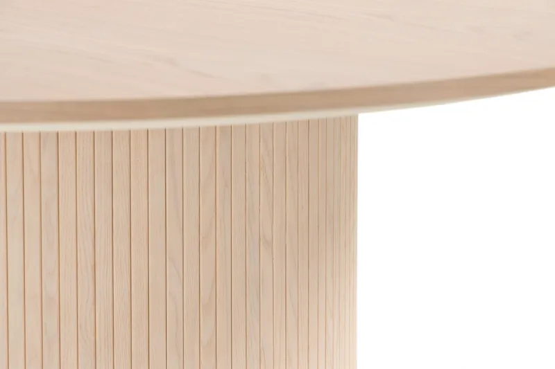 Kopparbo Runt Matbord 180 cm - Vitlaserat Ek / Ljus / Trä - Möbler - Bord & matgrupper - Matbord & köksbord