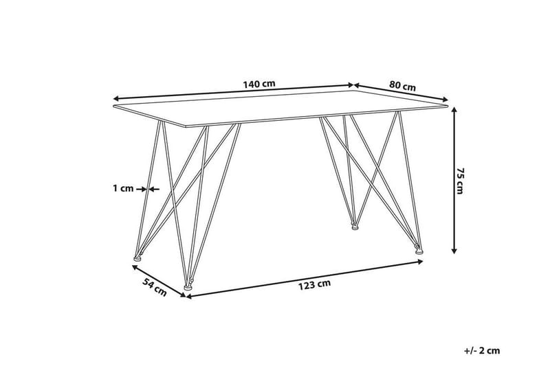 Kreilkamp Matbord 140x80 cm - Grå - Matbord & köksbord