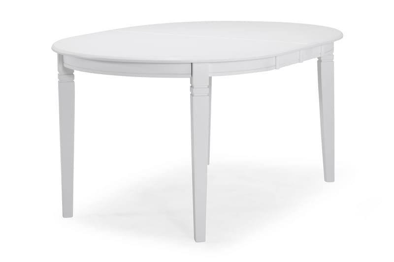 Läckö Förlängningsbart Matbord 150 cm Ovalt - Vit - Matbord & köksbord