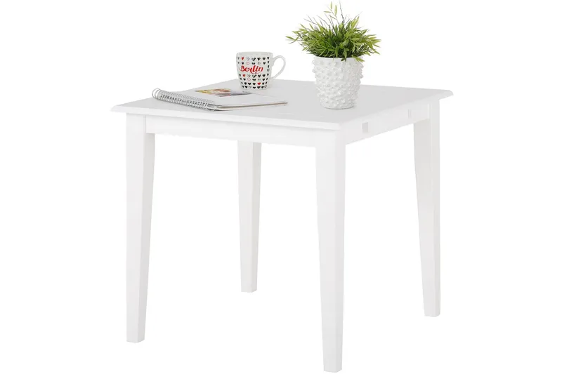 Laios Litet Kvadratiskt Matbord 80 cm i Trä - Vit - Möbler - Bord & matgrupper - Matbord & köksbord