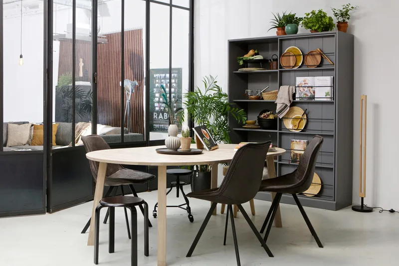 Lange Jan Förlängningsbart Matbord 120 cm Rund - Ek - Möbler - Bord & matgrupper - Matbord & köksbord