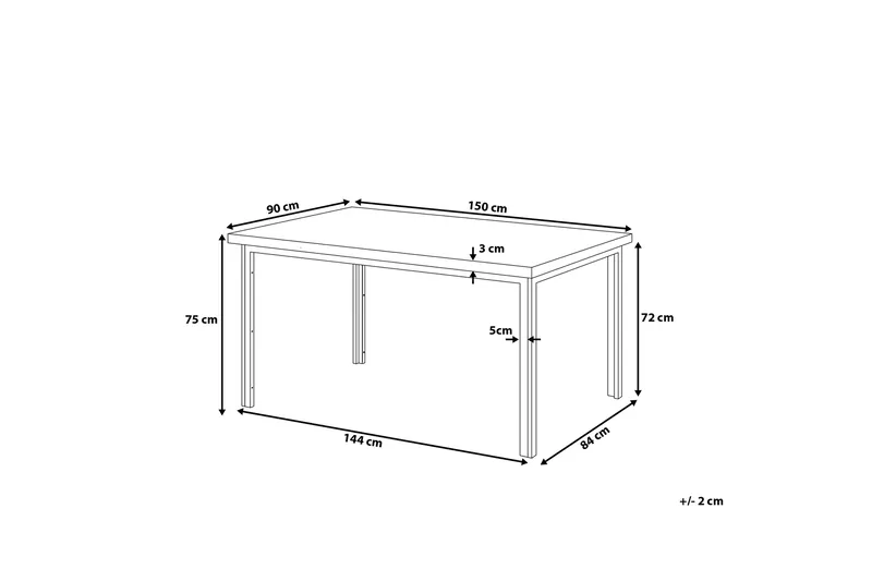 Laredo Matbord 150 cm - Svart - Möbler - Bord & matgrupper - Matbord & köksbord