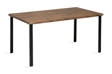 Laredo Rektangulärt Matbord 150 cm i Metall med Valnötsutseende - Mörkbrun - Möbler - Bord & matgrupper - Matbord & köksbord