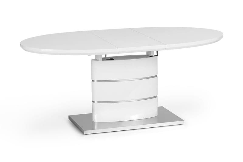 Lauber Förlängningsbart Matbord 140 cm - Vit - Matbord & köksbord