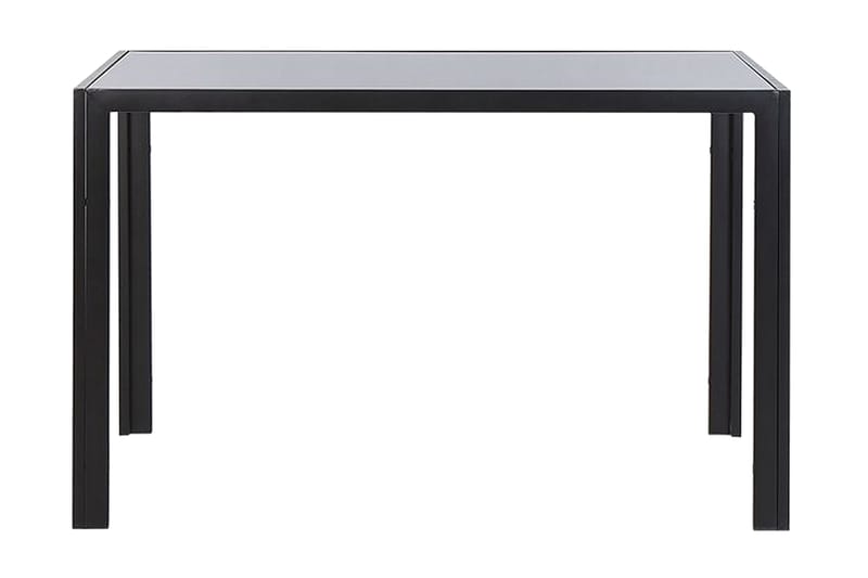 Lavos Matbord 120 cm - Glasskiva/Svart - Matbord & köksbord