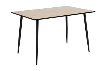 Lejone Rektangulärt Matbord 120 cm i Trä med Ek- och Metallutseende - Brun - Möbler - Bord & matgrupper - Matbord & köksbord