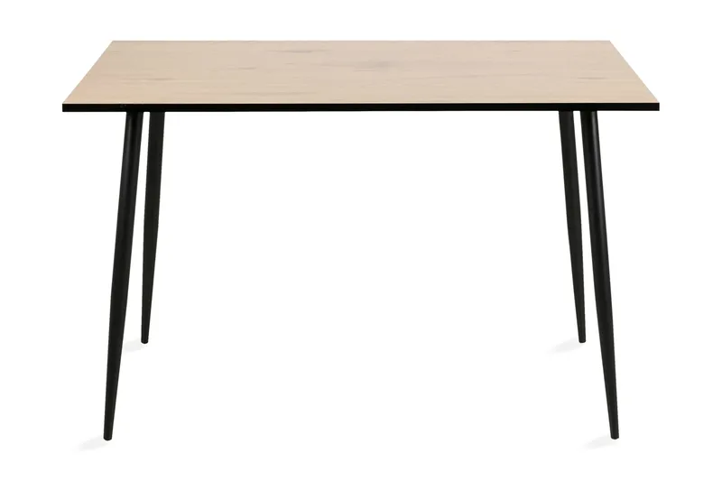Lejone Rektangulärt Matbord 120 cm i Trä med Ek- och Metallutseende, Brun