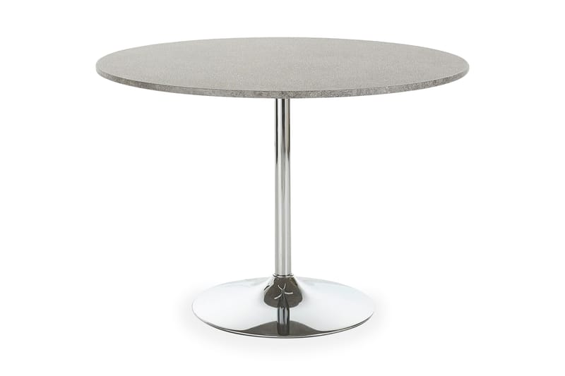 Levente Matbord 110 cm Runt - Grå/Krom - Möbler - Bord & matgrupper - Matbord & köksbord