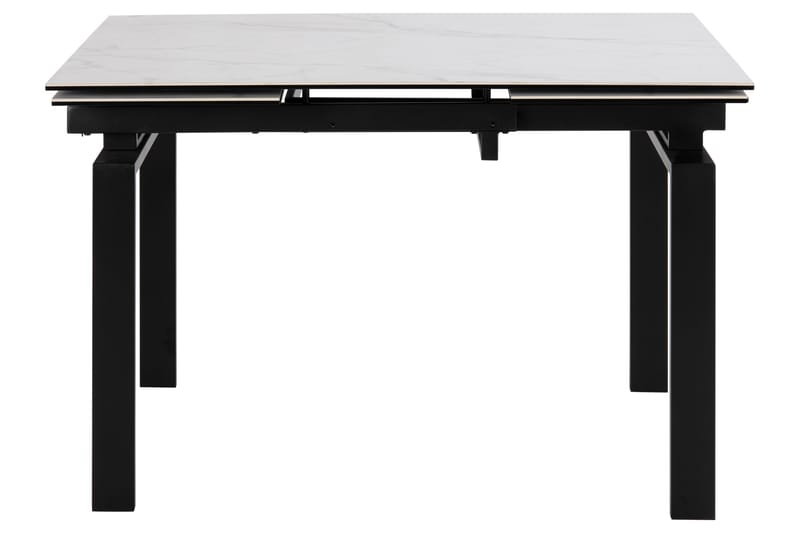 Lucksom Matbord 200 cm - Glas/Vit/Matt Svart - Möbler - Bord & matgrupper - Matbord & köksbord