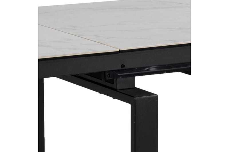 Lucksom Matbord 200 cm - Glas/Vit/Matt Svart - Möbler - Bord & matgrupper - Matbord & köksbord