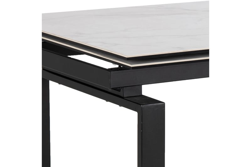 Lucksom Matbord 200 cm - Glas/Vit/Matt Svart - Möbler - Bord & matgrupper - Matbord & köksbord