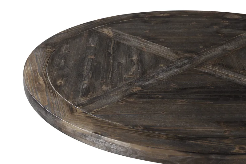 Lyon Matbord 150 cm Runt - Natur/Vit - Möbler - Bord & matgrupper - Matbord & köksbord