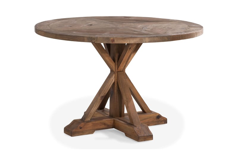 Lyon Runt Litet Matbord Vintage 120 cm - Natur / Trä / Alm - Möbler - Bord & matgrupper - Matbord & köksbord