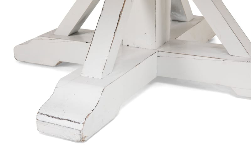 Lyon Runt Matbord 150 cm - Vintage / Natur / Vit / Trä - Möbler - Bord & matgrupper - Matbord & köksbord