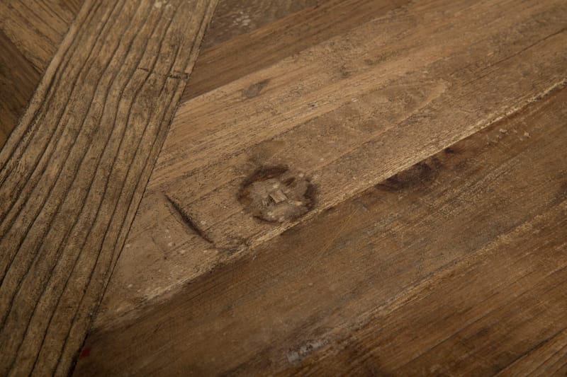 Lyon Runt Matbord 150 cm - Vintage / Natur / Vit / Trä - Möbler - Bord & matgrupper - Matbord & köksbord