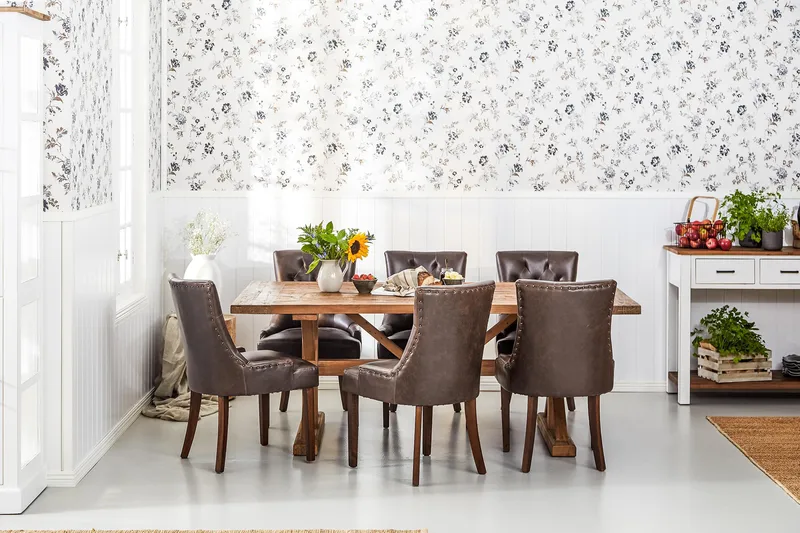 Lyon Vintage Matbord 200x100 cm - Natur / Trä / Brun / Alm - Möbler - Bord & matgrupper - Matbord & köksbord