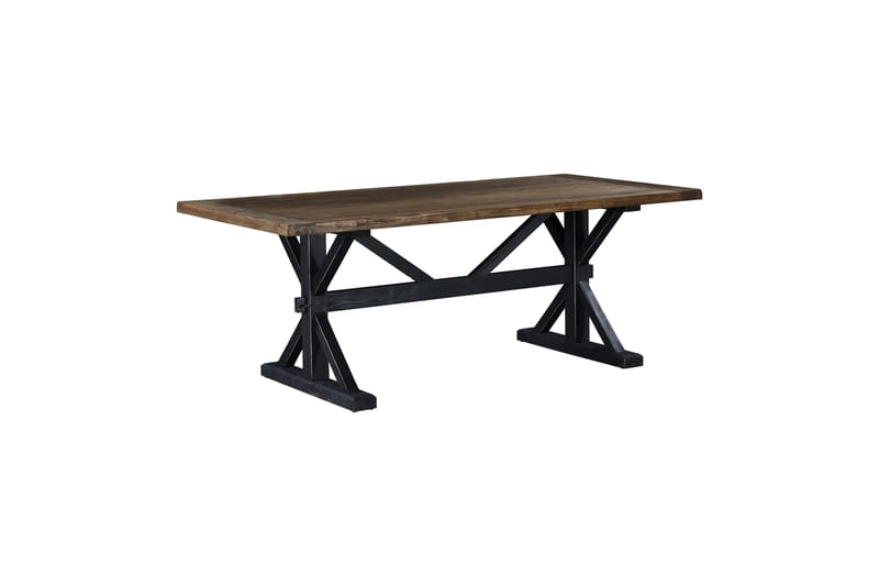 Lyon Premium Förlängningsbart Matbord 200 cm - Natur/Svart - Matbord & köksbord - Klaffbord & Hopfällbart bord