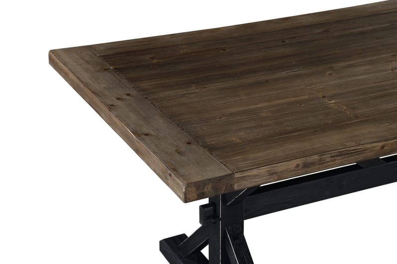 Lyon Premium Förlängningsbart Matbord 200 cm - Natur/Svart - Matbord & köksbord - Klaffbord & Hopfällbart bord