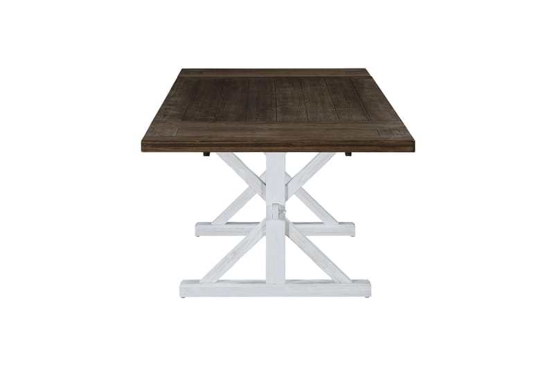 Lyon Premium Förlängningsbart Matbord 200 cm - Natur/Vit - Matbord & köksbord