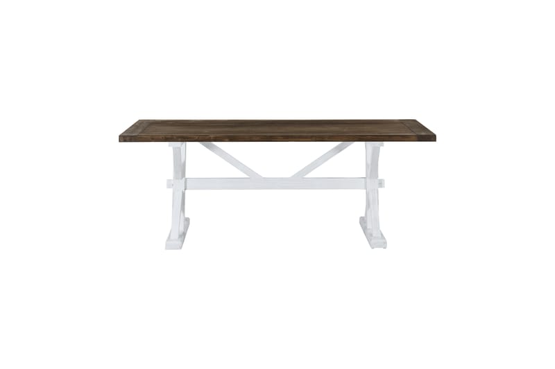 Lyon Premium Förlängningsbart Matbord 200 cm - Natur/Vit - Matbord & köksbord