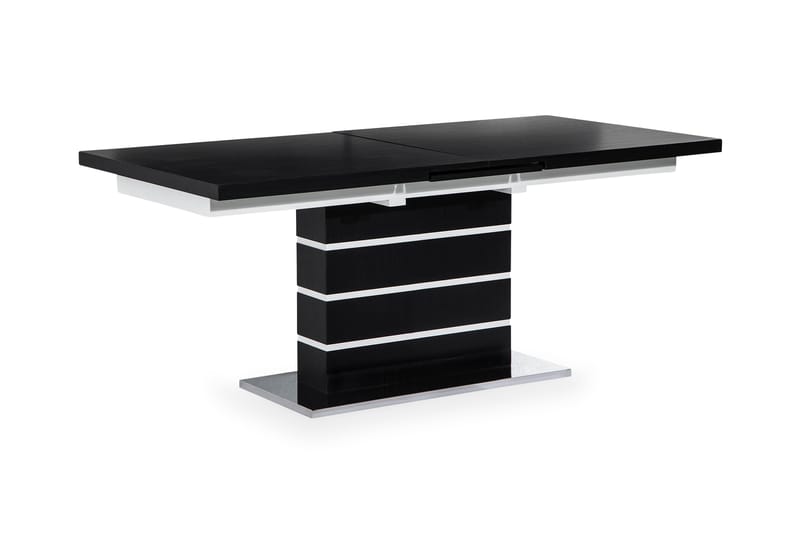 Macahan Förlängningsbart Matbord 180 cm - Svart/Vit - Matbord & köksbord