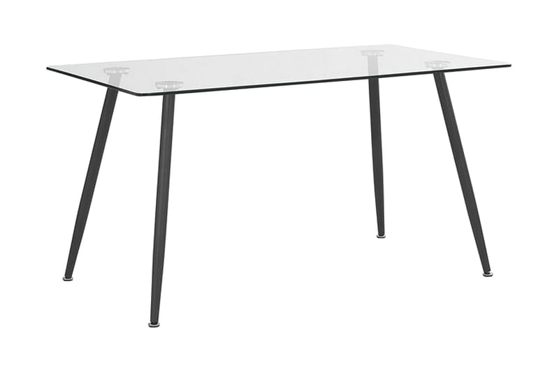 Maceys Matbord 140 cm - Glas/Svart - Möbler - Bord & matgrupper - Matbord & köksbord