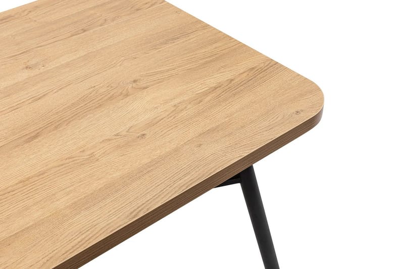 Makwana Rektangulärt Matbord 160 cm i Trä med Metallben - Natural - Möbler - Bord & matgrupper - Matbord & köksbord