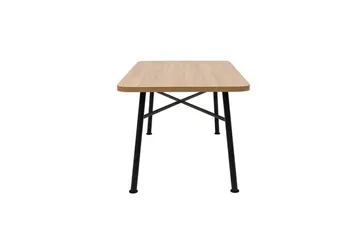 Makwana Rektangulärt Matbord 160 cm i Trä med Metallben - Natural - Möbler - Bord & matgrupper - Matbord & köksbord