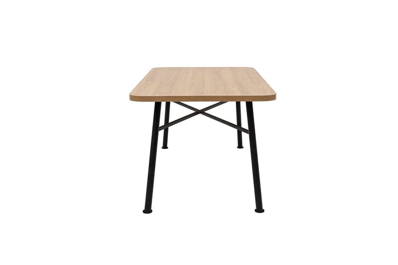 Makwana Rektangulärt Matbord 160 cm i Trä med Metallben - Natural - Möbler - Bord & matgrupper - Matbord & köksbord