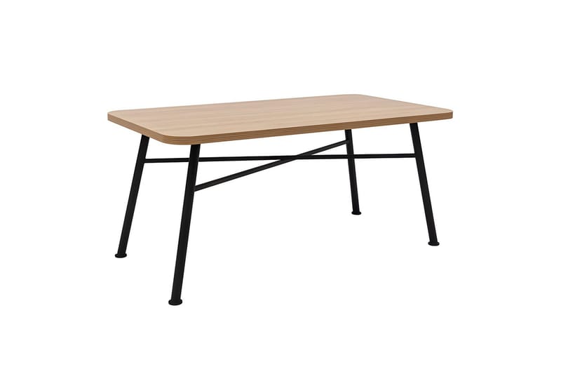 Makwana Rektangulärt Matbord 160 cm i Trä med Metallben - Natural - Möbler - Bord & matgrupper - Matbord & köksbord