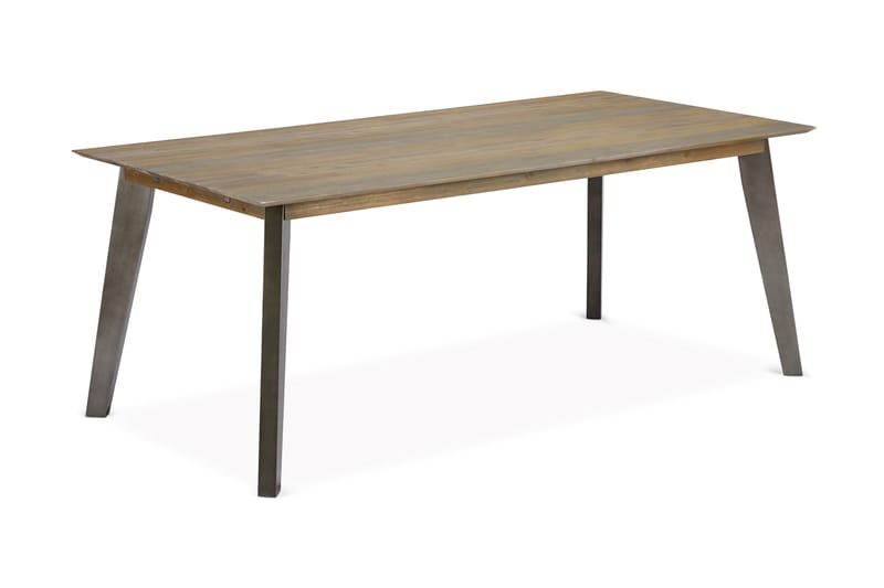 Malaga Förlängningsbart Matbord 200 cm - Brun/Silver - Matbord & köksbord
