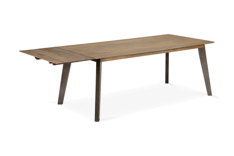 Malaga Förlängningsbart Matbord 200 cm - Brun/Silver - Matbord & köksbord
