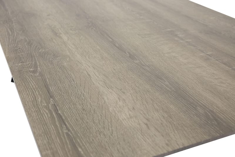 Marina Rektangulärt Matbord 180 cm i Trä med Ek- och Metallutseende - Gråbeige - Möbler - Bord & matgrupper - Matbord & köksbord