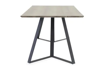 Marina Rektangulärt Matbord 180 cm i Trä med Ek- och Metallutseende - Gråbeige - Möbler - Bord & matgrupper - Matbord & köksbord
