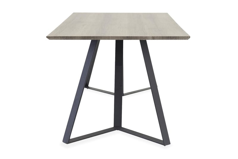 Marina Rektangulärt Matbord 180 cm i Trä med Ek- och Metallutseende - Gråbeige - Möbler - Bord & matgrupper - Matbord & köksbord