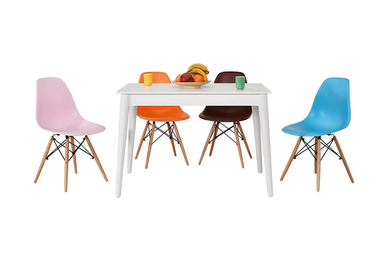 Matbord 110 cm - Vit - Möbler - Bord & matgrupper - Matbord & köksbord