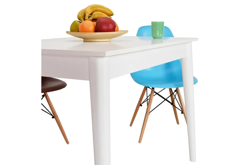 Matbord 110 cm - Vit - Möbler - Bord & matgrupper - Matbord & köksbord