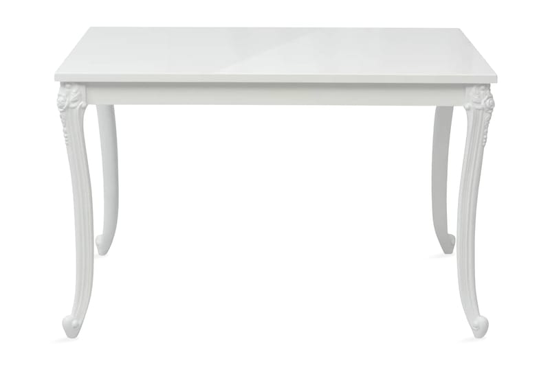 Matbord 116x66x76 cm vit högglans - Vit - Möbler - Bord & matgrupper - Matbord & köksbord