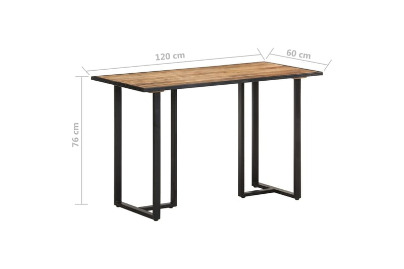 Matbord 120 cm grovt mangoträ - Brun - Möbler - Bord & matgrupper - Matbord & köksbord