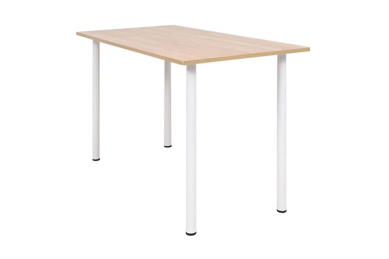 Matbord 120x60x73 cm ekfärg och vit - Vit - Möbler - Bord & matgrupper - Matbord & köksbord