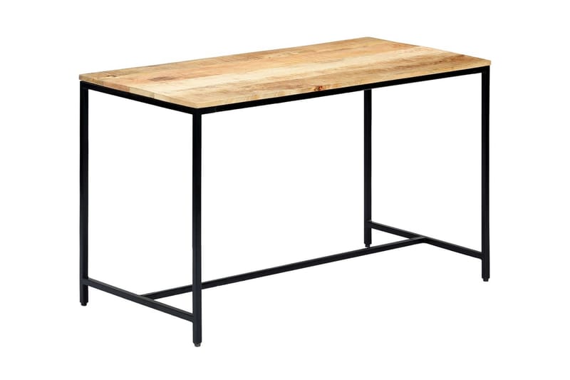 Matbord 120x60x75 cm massivt grovt mangoträ - Brun - Matbord & köksbord