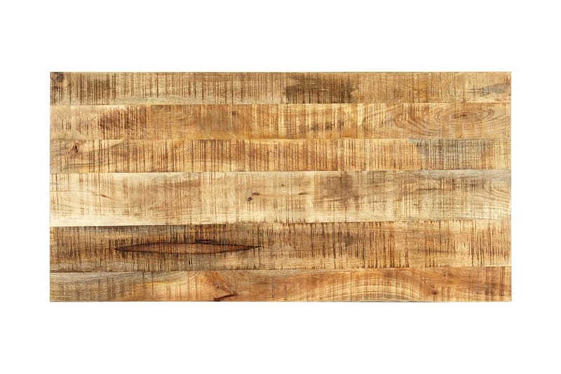 Matbord 120x60x75 cm massivt grovt mangoträ - Brun - Matbord & köksbord