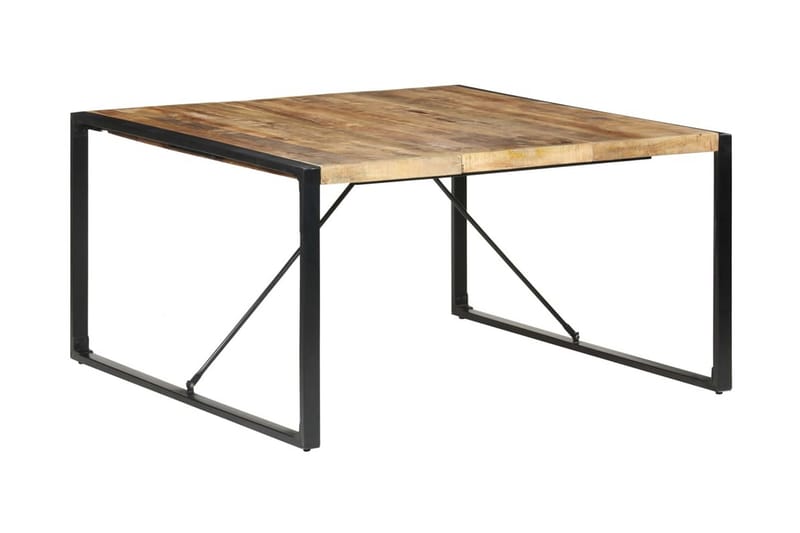 Matbord 140x140x75 cm grovt mangoträ - Brun - Möbler - Bord & matgrupper - Matbord & köksbord
