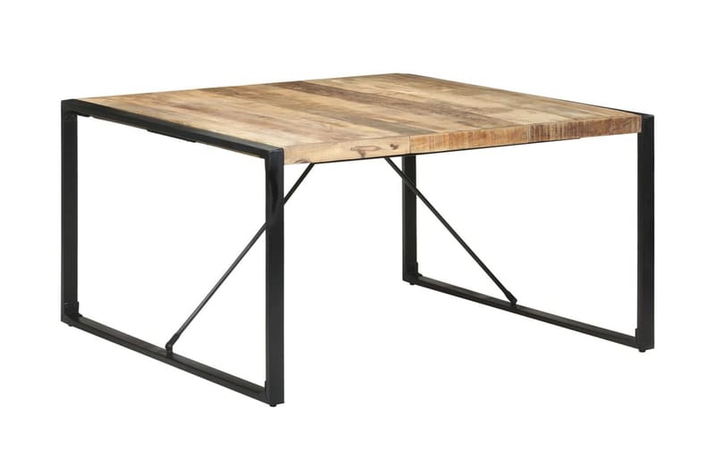 Matbord 140x140x75 cm grovt mangoträ - Brun - Möbler - Bord & matgrupper - Matbord & köksbord