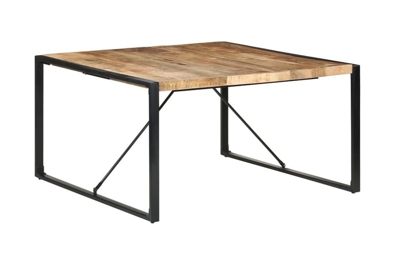 Matbord 140x140x75 cm grovt mangoträ - Brun - Möbler - Bord & matgrupper - Matbord & köksbord