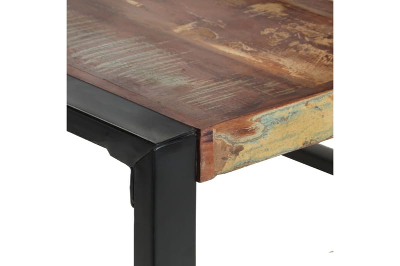 Matbord 140x140x75 cm massivt återvunnet trä - Flerfärgad - Matbord & köksbord