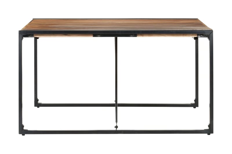 Matbord 140x140x75 cm massivt trä med sheshamfinish - Brun - Möbler - Bord & matgrupper - Matbord & köksbord