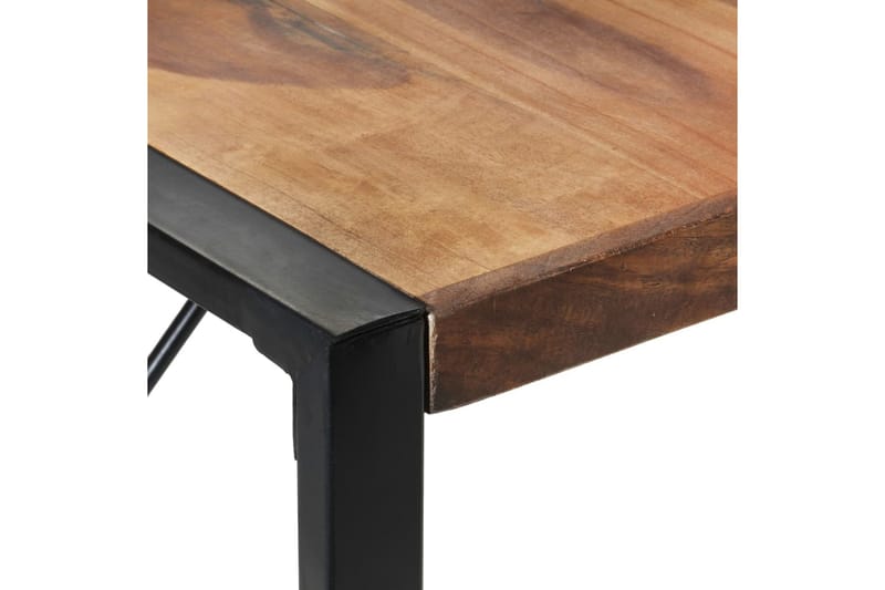 Matbord 140x140x75 cm massivt trä med sheshamfinish - Brun - Möbler - Bord & matgrupper - Matbord & köksbord