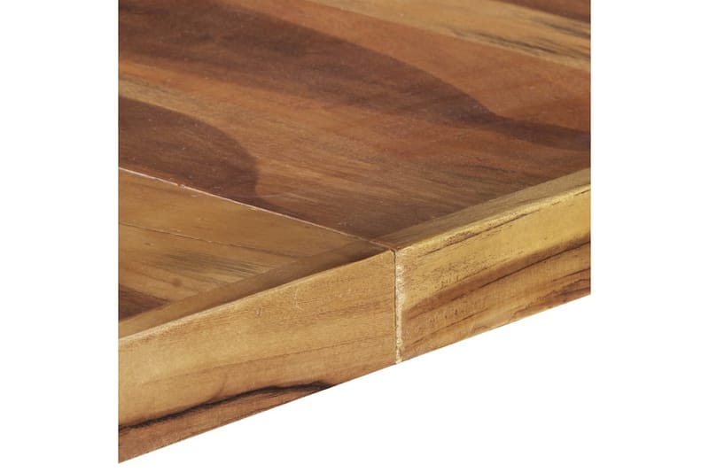 Matbord 140x140x75 cm massivt trä med sheshamfinish - Brun - Matbord & köksbord